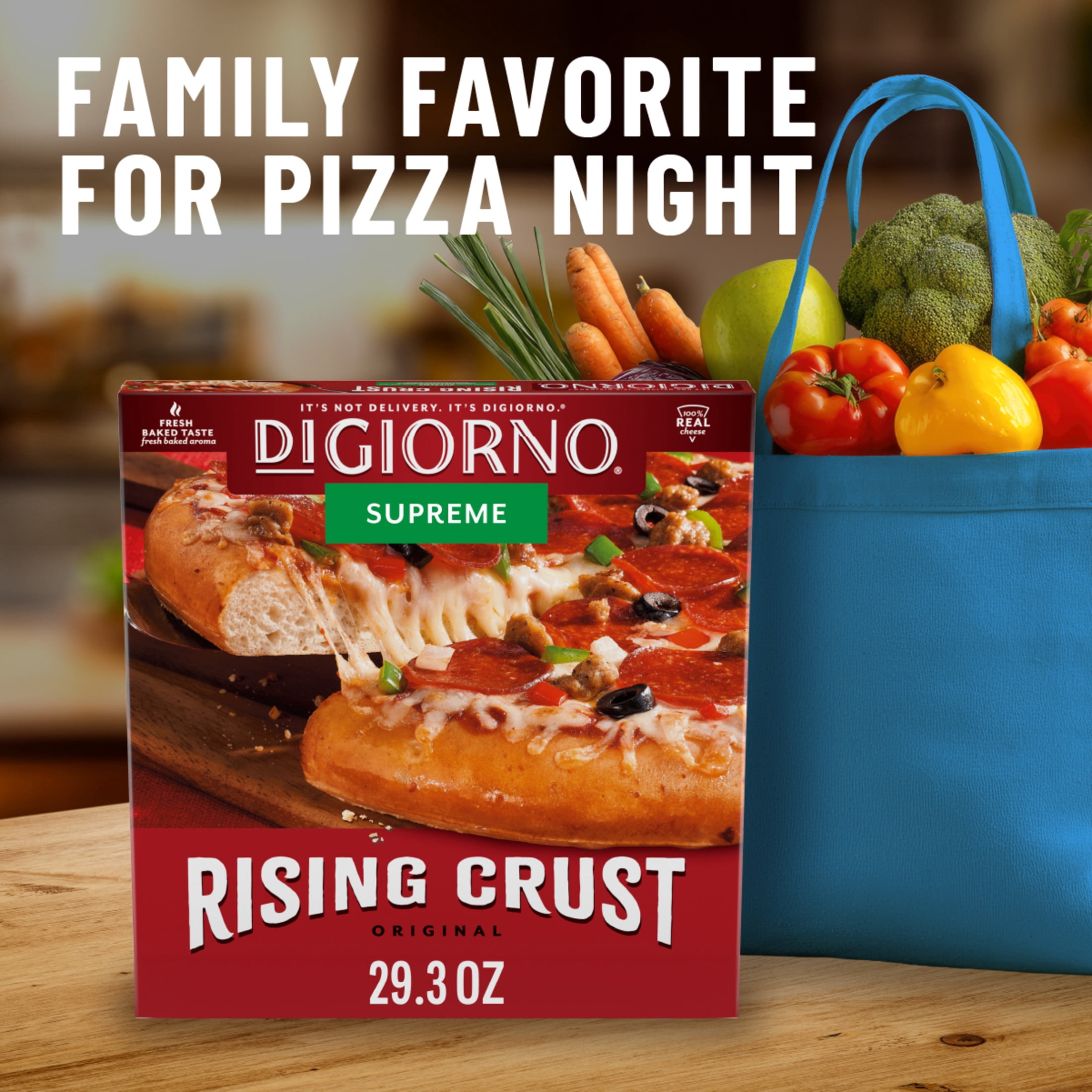 DiGiorno Frozen Pizza Rising Crust Supreme Meat Pizza, 29.3 oz