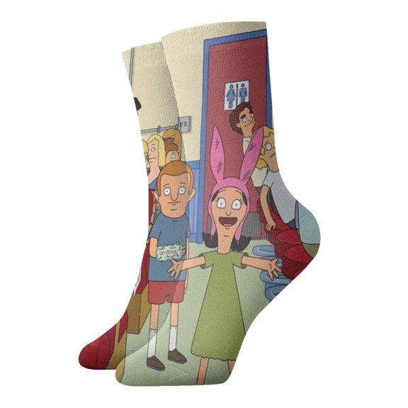 Bob's Burgers Socks Casual Thick Warm Socks Soft Elastic Tube Socks All Season