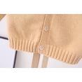thumbnail image 5 of Baby Girl Long Sleeve Tops Toddler Kids Baby Girl Solid Sweater Knit Crochet Clothes Cardigan Outfits Toddler Baby Pullover Fleece Sweatshirt Khaki 80, 5 of 9