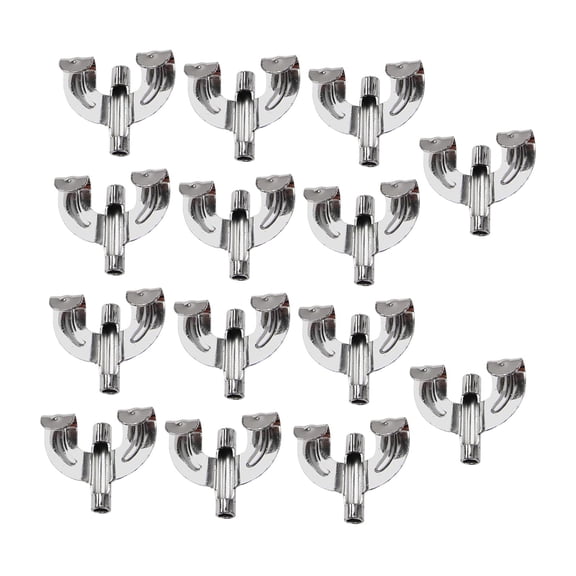 14 Pieces Bass Drum Claw Hook Metal Replacement Hardware Percussion Instrument Accessories for Drum Set Musicians DIY
