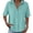 Mint Green, variant on Women's Top V Neck Pullover Mid Sleeve T Shirt