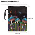 thumbnail image 7 of HELLHERO Mushroom and Dragonfly Pattern Book Sleeve for Student, Book Organzoer Holder, Washable, Church Bible Bag for Hardcover Textbooks Paperbacks, 7 of 7