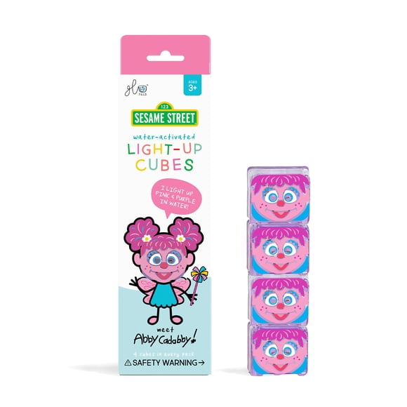 Glo Pals - Licensed Reusable Light-Up Cubes for Sensory Play 4pk - Abby Cadabby