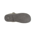 thumbnail image 7 of Clarks Womens Slipper Suede Leather Knitted Collar Clog Slippers - Plush Faux Fur Lining (Grey, 7), 7 of 7