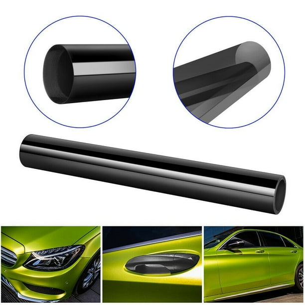 30 X 200Cm Light Smoke Black Tint Film Headlights Tail Lights Car
