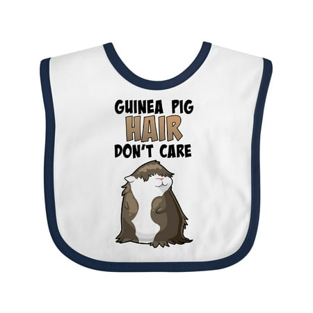 

Inktastic Guinea Pig Hair Don t Care Gift Baby Boy or Baby Girl Bib