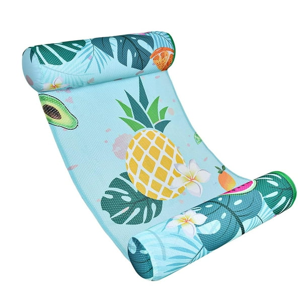 Hamaca inflable,Hamaca de agua inflable fila portátil a ,Hamaca flotante para piscina,colchoneta de aire,juguete acuático,cojín de malla,Cama flotante para natación,flotadores