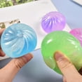 thumbnail image 2 of Giant Glitter Dumpling Squishy, Mega Rainbow Stress Relief Bun Toy, Soft Squeeze Decompression Dough for Adults , Cute Fidget Toy, 2 of 9