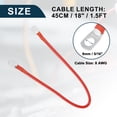 thumbnail image 4 of Unique Bargains Car Marine Battery Inverter Cable 8AWG 5/16inch Robust Battery Copper Wire 1Pcs Red 1.5ft, 4 of 7