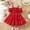 Red, variant on Dresses for Girls Summer Birthday Dress for Girls Kids Wedding Guest Dress 5-6 Years