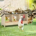 thumbnail image 4 of Jaxpety Triple Nesting Box Chickens Laying Box with Asphalt Roof, Solid Pine Wood Chicken Coop, Poultry Nesting Box, 4 of 12