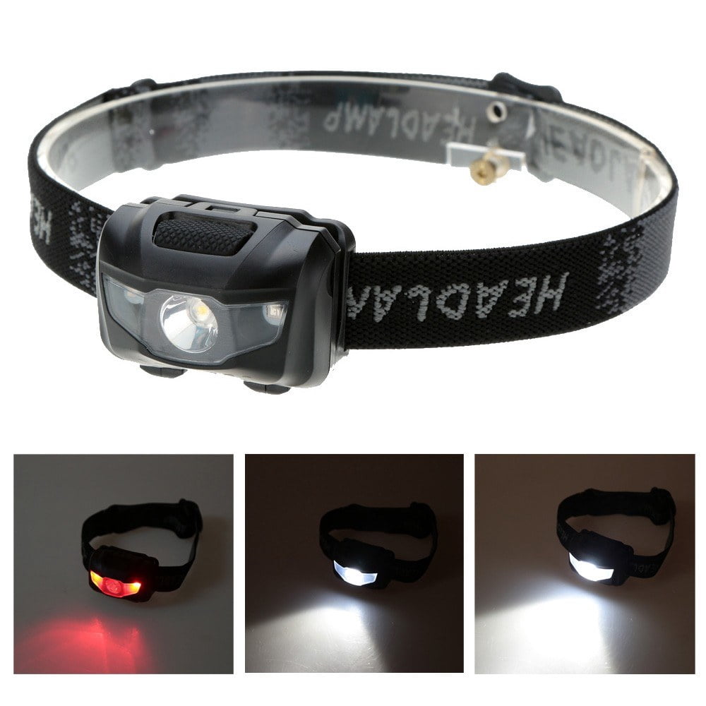 3W Lightweight Water Resistant LED Headlamp for Camping and Fishing