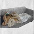 thumbnail image 5 of Sea Life Soft Flannel Fleece Throw Blanket, Close up Shot of Seashells on Sand Shoreline, Cozy Plush for Indoor and Outdoor Use, 50" x 70", Apricot White, by Ambesonne, 5 of 5