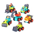 thumbnail image 1 of Juego de juguetes para vehículos de construcción, 6 piezas, para niños, sin BPA, 1 of 5