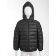 thumbnail image 3 of CHICTRY Kids Girls Winter Warm Coat Zipper Long Sleeve Puffer Jacket Hooded Down Jacket Outerwear Black 3-4, 3 of 7