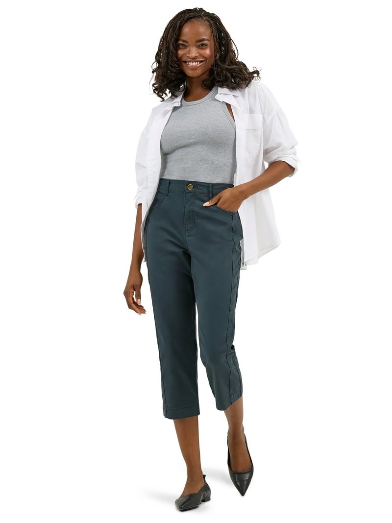 Lee Women's Mid-Rise Capri Pant, Sizes 4-20, Comfort Fit, 98