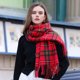 thumbnail image 2 of Bufandas cálidas de invierno para mujer, bufandas grandes con tacto de cachemira, ponchos de moda, chales largos, bufandas de rejilla, bufandas súper suaves y ligeras, 2 of 5