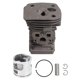 thumbnail image 2 of Kit de Pistón de la Cabeza del Cilindro de Motosierra, 53732050101 Metal de Acero de Servicio Pesado A Prueba de Óxido Parar Reparar, 2 of 7