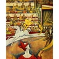 thumbnail image 2 of Vintage Apple Collection 26x32 Black Ornate Wood Framed with Double Matting Museum Art Print Titled - Seurat - Circus Horse Rider, 2 of 4