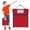 Red, variant on Clearance Under $2.04! 1PC Handheld Document Organizer Bag, Portable File Storage Tote with Handle, Cloth, for Travel & Office, (31.5*26.5cm, Light Green)