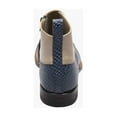 thumbnail image 7 of Stacy Adams Madison Spectator Spat Cap Toe Demi Boot Blue Multi 00109-460, 7 of 7