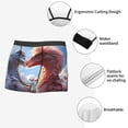 thumbnail image 3 of Picia Red And White Bird Couple Pattern Men’s Boxer Briefs – Soft & Breathable Underwear, Stretchy & Comfortable Fit, Supportive Pouch Design, Moisture-Wicking-XX-Large, 3 of 5