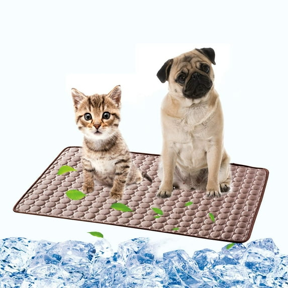 Summer Pet Cooling Mat Ice Silk Moisture-proof Dog Mat Cooler Cool Mattress Cushion Puppy Cat Kitten Sleeping Mat Keep Cool Bed
