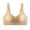 Beige, variant on SOOMLON Push up Bras for Women Plus Supportive Front Close Brassiere Panel Lift Zipper Bralettes Daily Sports Bras
