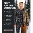 thumbnail image 2 of Thermal Underwear Long Johns for Men Fleece Lined Base Layer Tops and Bottoms Set Cold Weather Clothing Gear Winter Gift, 2 of 7