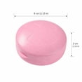 thumbnail image 3 of Pill Organizer Round 5 Compartment Beige Compact Travel Case for Daily Vitamins and, 3 of 6
