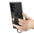 thumbnail image 4 of for Samsung Galaxy S22 Ultra PU Leather Card Slots Back Case, Classic Wristband Kickstand Finger Ring Shockproof Protective TPU Frame Case for Samsung Galaxy S22 Ultra Women Men Boys Girls, Black, 4 of 9
