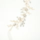 thumbnail image 4 of 1 pieza de accesorio de vestido de novia hecho a mano flor de perla faja nupcial cinturón de cadena nupcial, 4 of 6