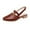 Brown, variant on OAVQHLG3B Women's Summer Slingback Sandals Pointed Toe Low Heel Chunky Heel Trendy Sandals Casual Shoes