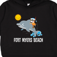 thumbnail image 3 of Inktastic Fort Myers Beach Florida Dolphin Toddler Hoodie, 3 of 4