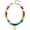 C, variant on SUETOR Initial Necklace for Women-Dainty 14K Gold Plated Bubble Letter Pendant Necklace Chunky Colorful Beaded Necklace with Boho Summer Beach Necklace for Her Jewelry Gifts