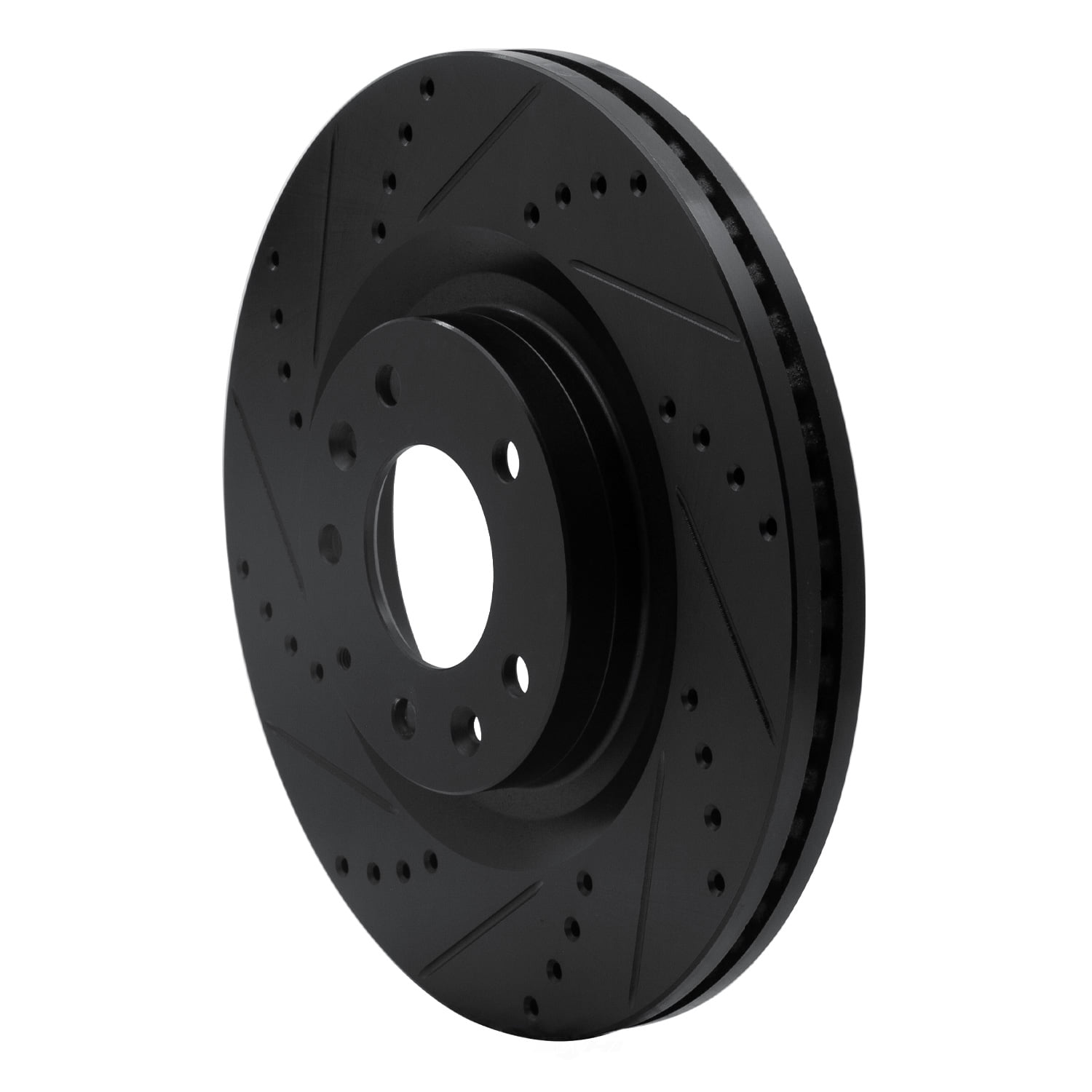 Dynamic Friction Company 633-80069L DFC Brake Rotor - Drilled And Slotted - Black