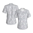 thumbnail image 3 of Yiaed Fun Rabbit Print Women's T Shirt V-Neck Short Sleeve Shirt Casual Breathable Tee Summer Tops-3X-Large, 3 of 5
