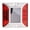 Red, variant on Xirurus Solar Powered Driveway Deck Light Cast Aluminum Double Sided Reflective Marker Safety Gear for Highway Sidewalk 6LED Lighting Green 4.7 in / 12 cm