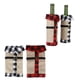 thumbnail image 1 of Funda para botella de vino Jadeshay 2 piezas de tela navideña Decoración de mesa navideña, 1 of 12