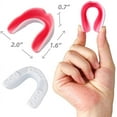 thumbnail image 3 of Vanmor 6 Pack Youth Mouth Guard Sports Mouthguard for Kids Double Colored Teeth Braces with Case for Football Basketball Boxing MMA Hockey Lacrosse Rugby Taekwondo, Moldable Mouthpiece for Boys Girls, 3 of 8