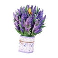 thumbnail image 5 of Popup Cards, Paper Flower Bouquet Card, Birthday Card, Anniversary Card, 3D Popup Greeting Cards with Note Card and Envelope Lavender, 5 of 9