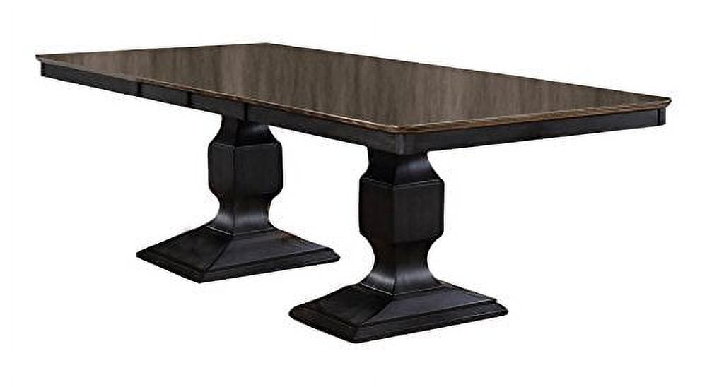 Kings Brand Alleyton Charcoal & Oak Wood Dinette Dining Room Sid 並行輸入品 Kings Brand Alleyton 9-Piece Dining Set, Charcoal \u0026 Oak Wood