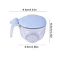 thumbnail image 3 of Tarro magnético de condimentos con cuchara dosificadora incorporada | Tapa hermética en forma de concha | Plástico duradero y resistente a los golpes | Capacidad de 450 ml | Contenedor de, 3 of 6
