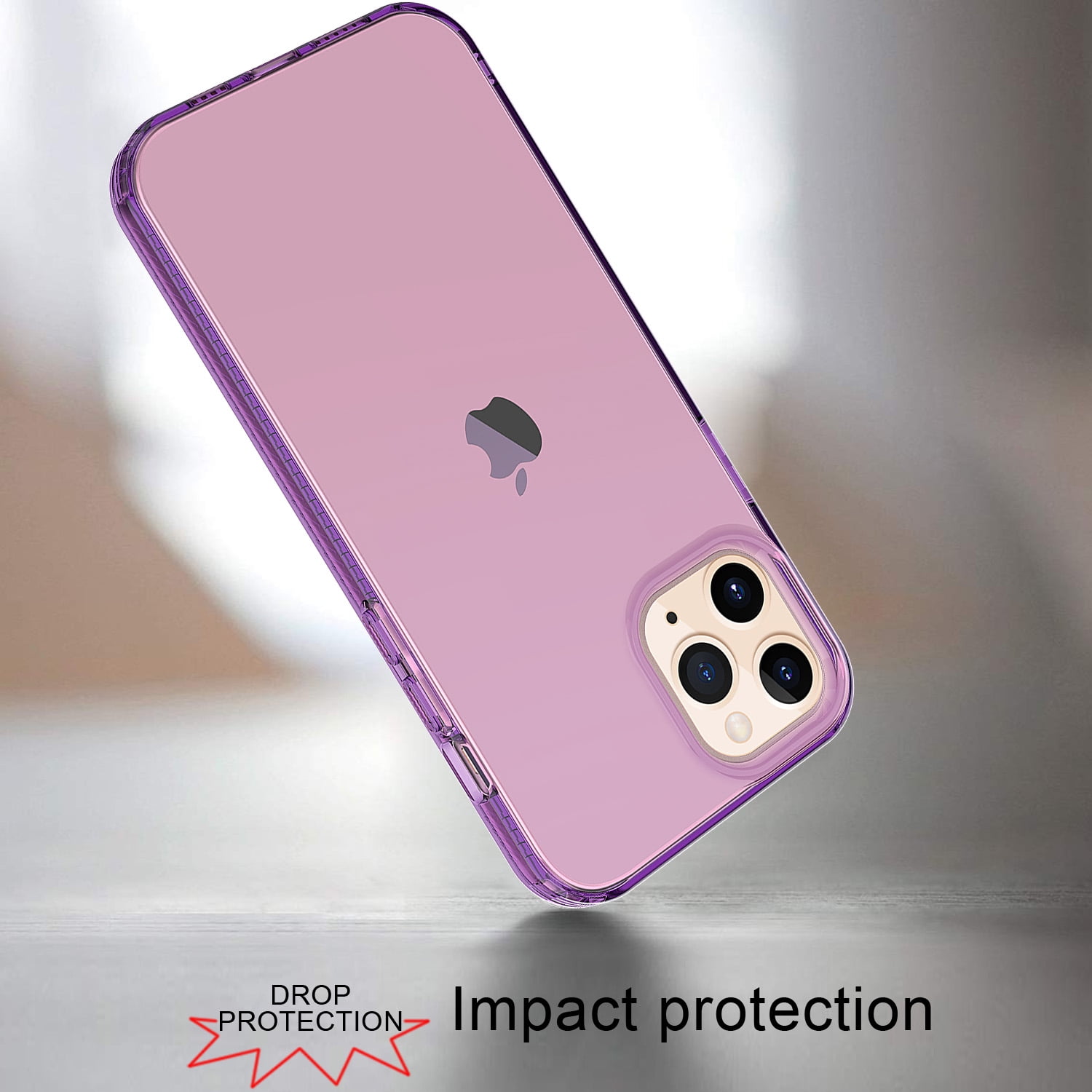 Buy Iphone 12 Pro Max Case 6 7 Inch Allytech Ultra Slim Shell Bumper Defender Shockproof Anti Yellow Wireless Charging Support Tpu Case Cover For Apple Iphone 12 Pro Max Purple Online In Italy