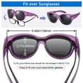 thumbnail image 4 of TINHAO Polarized Sunglasses Over Glasses Women Fit Over Glasses Sunglasses Cat Eye Sunglasses UV Protection Lightweight, 4 of 7