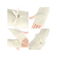 thumbnail image 5 of Women's Outdoor Long Gloves Soft Sun Block Fingerless Arm Sleeves Khaki, 5 of 5