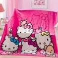 thumbnail image 1 of Manta de Hello Kittys con dibujos de Disney, bonitas mantas para siesta de bebé, ropa de cama de franela de Anime suave y cálida para la piel, suministro para el hogar, 1 of 4