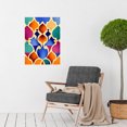 thumbnail image 2 of Islamic Arabesque Beautiful Colourful Pattern Large Wall Art Poster Print Thick Paper 18X24 Inch, 2 of 4