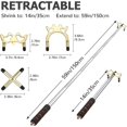 thumbnail image 2 of Skylety Tête de Billard Rétractable 3 Pcs Amovible, Ensemble Snooker table de Billard Or, 2 of 5