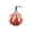 A002- Saffron, variant on Ceramic Pumpkin Dispenser with Embossed Leaf Detailing, Refillable Lotion Pump Bottle for Bathroom, Festive Halloween Display